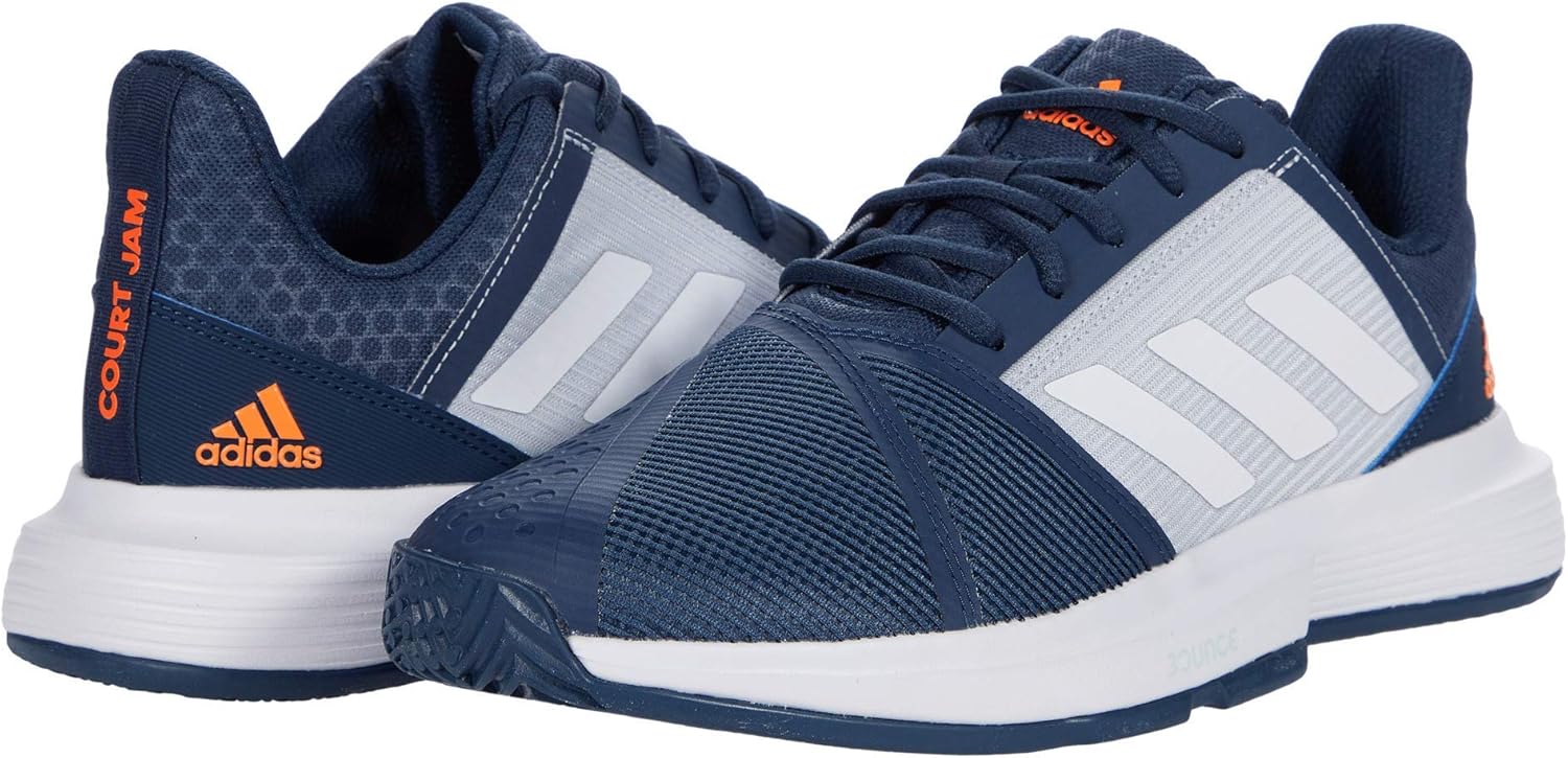 Adidas Courtjam Tenis Adidas Azul Con Naranja Zapatillas Adidas