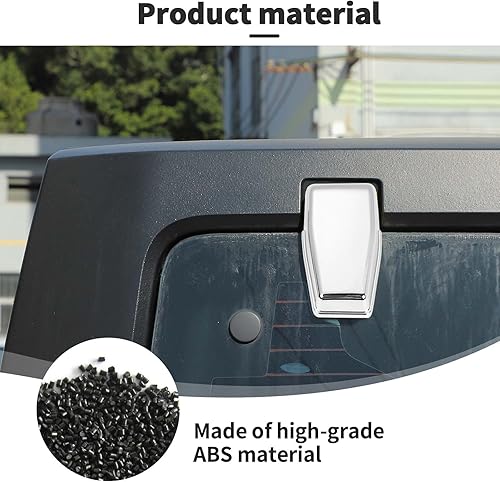 Vista 70 de Voodonala Cubierta de bisagra para puerta trasera derecha e izquierda para Jeep JL 2018-2025 Jeep Wrangler JL JLU Accesorios exteriores, negro