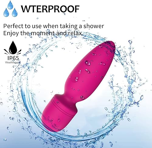 Miniatura 7 de Mini herramientas de masajeador, pequeño masajeador de mano inalámbrico impermeable con 10 modos de vibración, masajeador personal de mano para