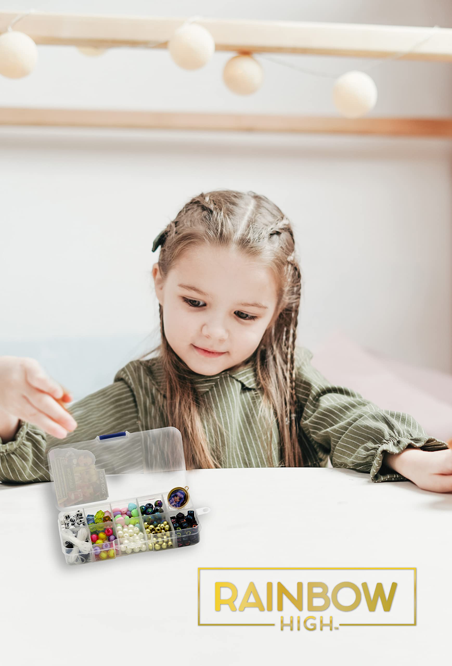 CYPBRANDS 200 szt. Mini teczka do tworzenia bransoletek Rainbow High (CyP Brands), M, wielokolorowa