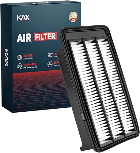 Miniatura 22 de KAX Filtro de aire de motor premium, GAF025 (CA4309) Reemplazo para Murano, Maxima, Pathfinder, QX60, G35 FX35, Altima, Impreza, filtro con vida