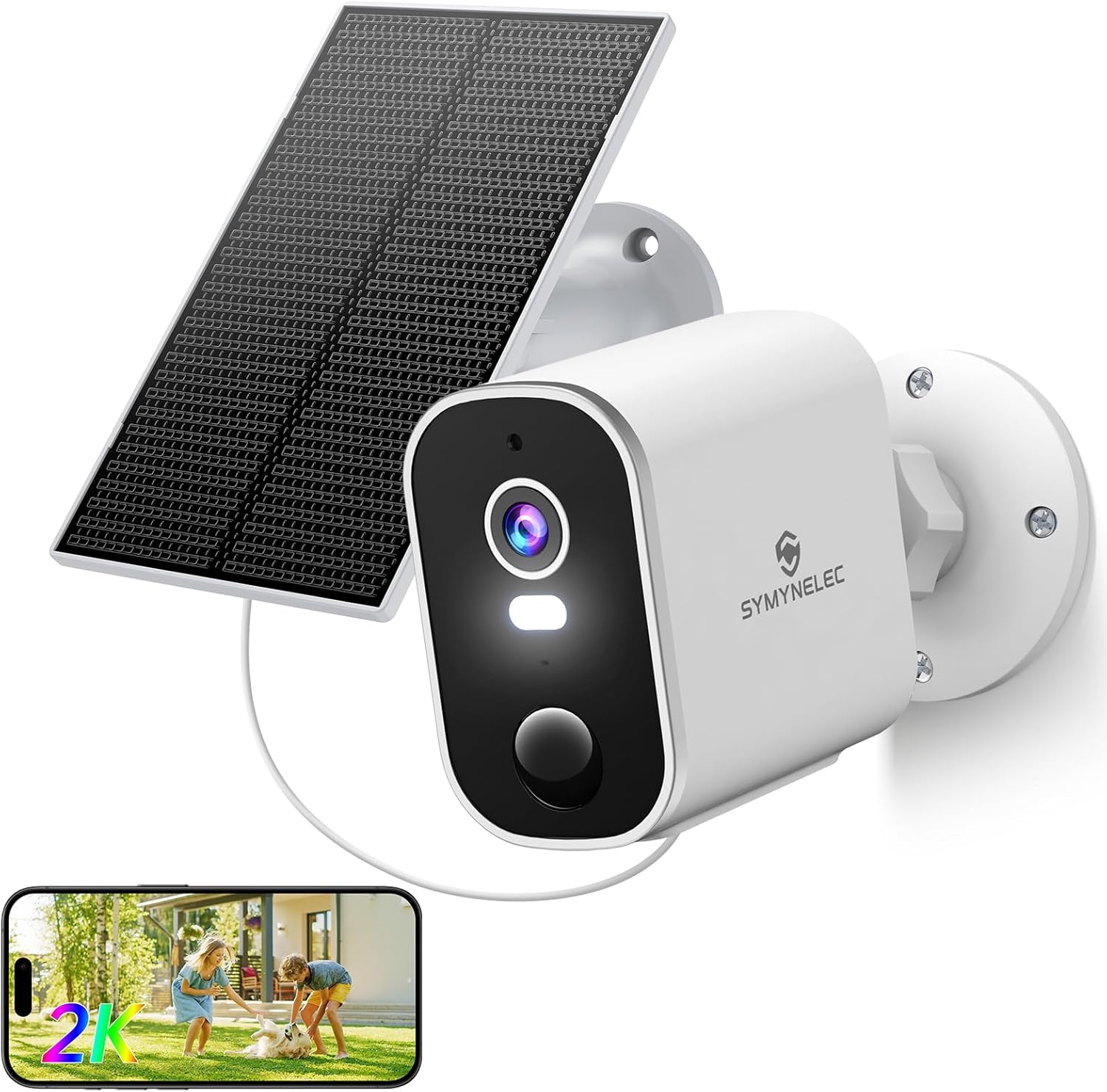 Security Cameras Wireless Outdoor 2K: Battery Powered WiFi Camera with AI Motion Detection for Home - Color Night Vision Spotlight Siren Alarm 2-Way Talk IP65 Waterproof Cloud TF Storage 2-Pack
