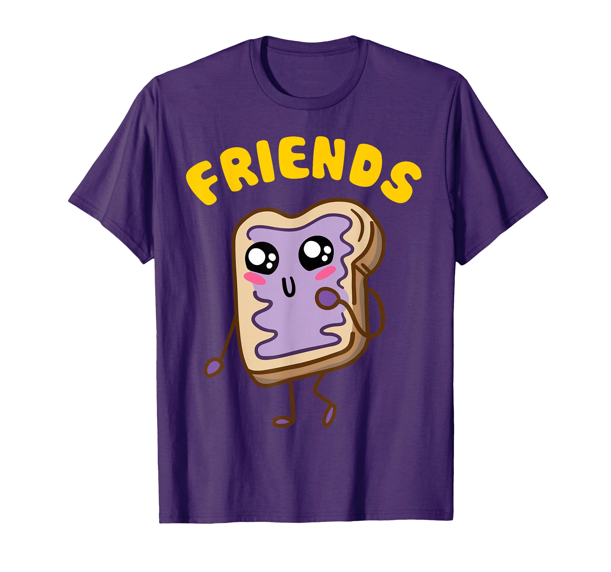Kawaii Peanut Butter - Jelly - 2/2 BFF Best Friends Matching T-Shirt
