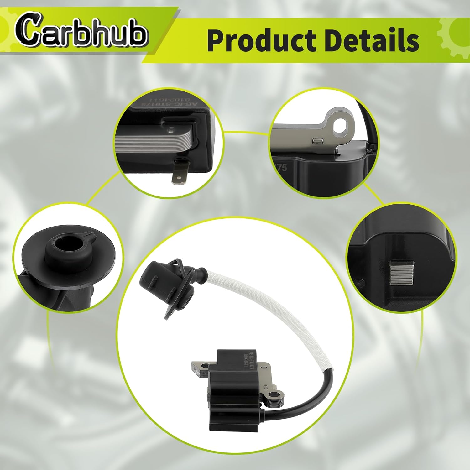 Carbhub Ignition Coil Module with Spark Plug Fit for Stihl MS462 1142 400 1302 Chainsaw Engine