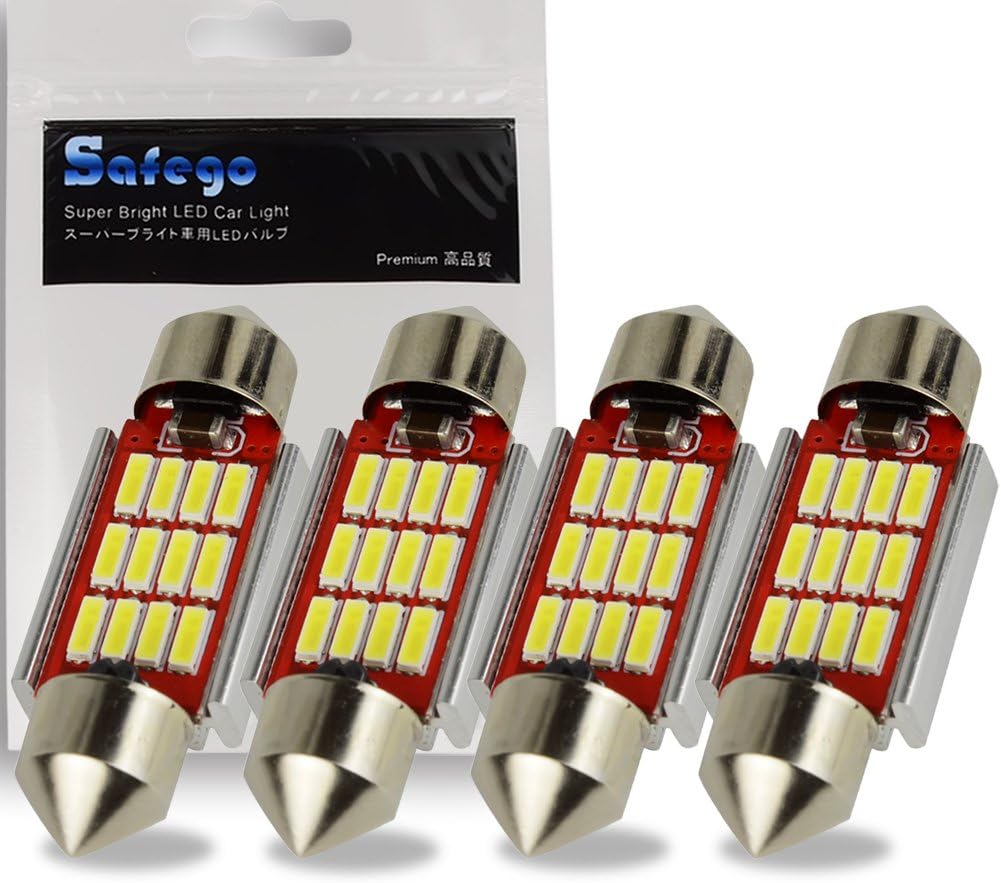 Safego LED C5W 31mm - 4 Lampadine Auto Canbus | Per Interni E Targa