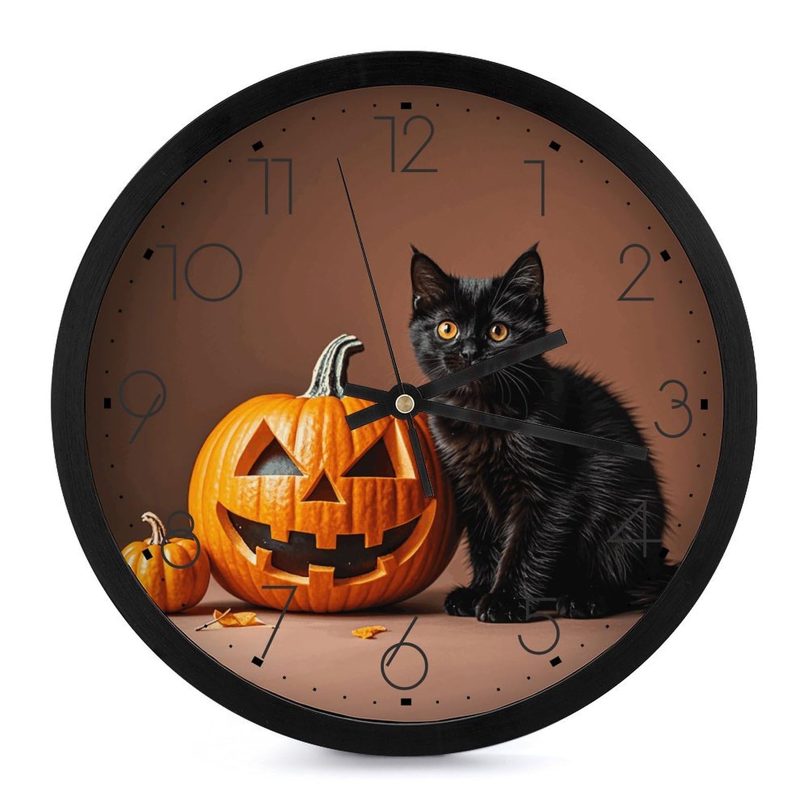 Horloge murale sans tic-tac silencieuse ronde pour salle de bain