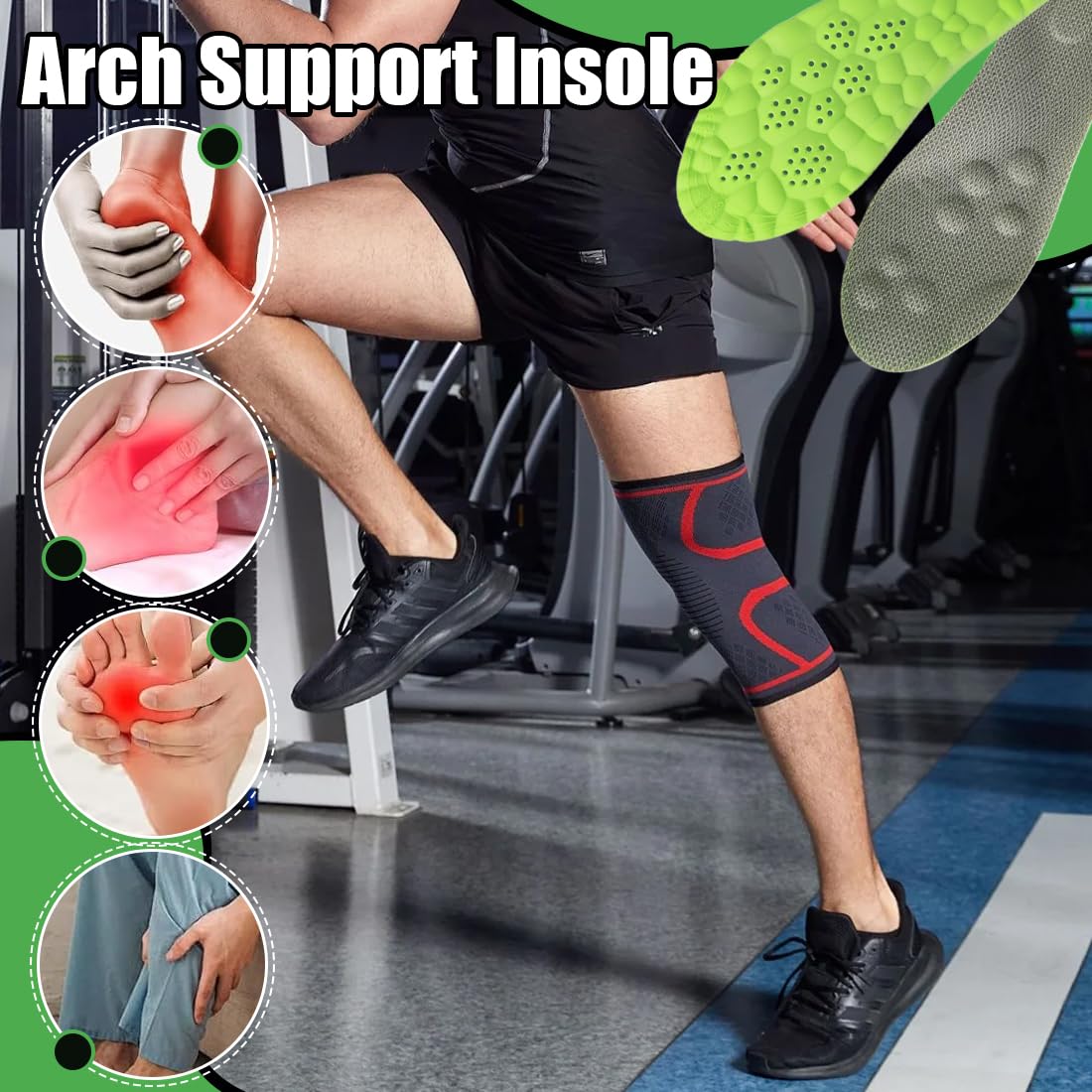 Plantillas Memory Foam para Deporte, Trabajo y Uso Diario Plantillas Fascitis Plantar Plantillas Ortopédicas Transpirables