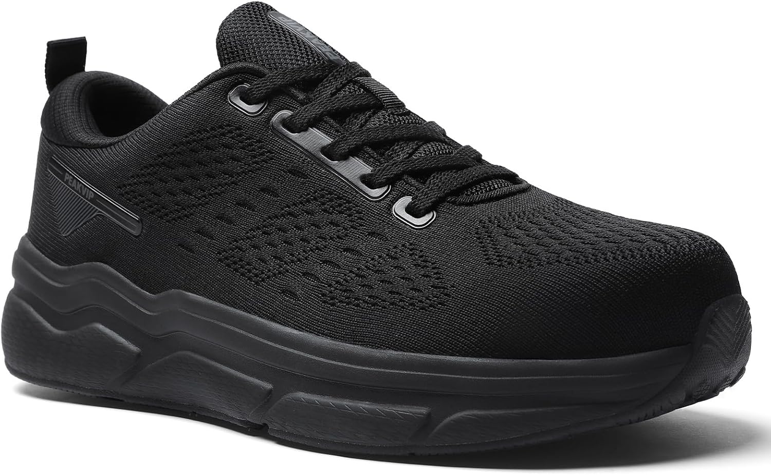 Wide Steel Toe Shoes for Men Orthopedic Safety Shoes with Arch Support, Waterproof Non Slip Work Shoes Comfortable Cushioned Walking Shoes