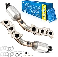 PHILTOP EPA Compliant Catalytic Converter Kit for Toyota Tacoma 4.0L, 4Runner/FJ Cruiser 4.0L, Tundra 4.0L - OEM 16390/16391 Direct Fit