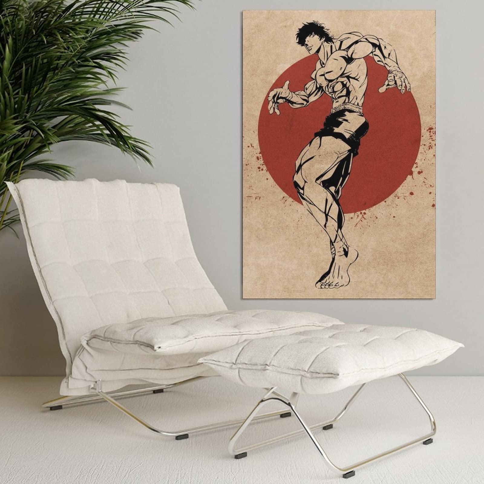 SSJS Poster Tela Baki Hanma – Quadro Decorativo 30x45 Cm Per Camera, Ufficio O Palestra