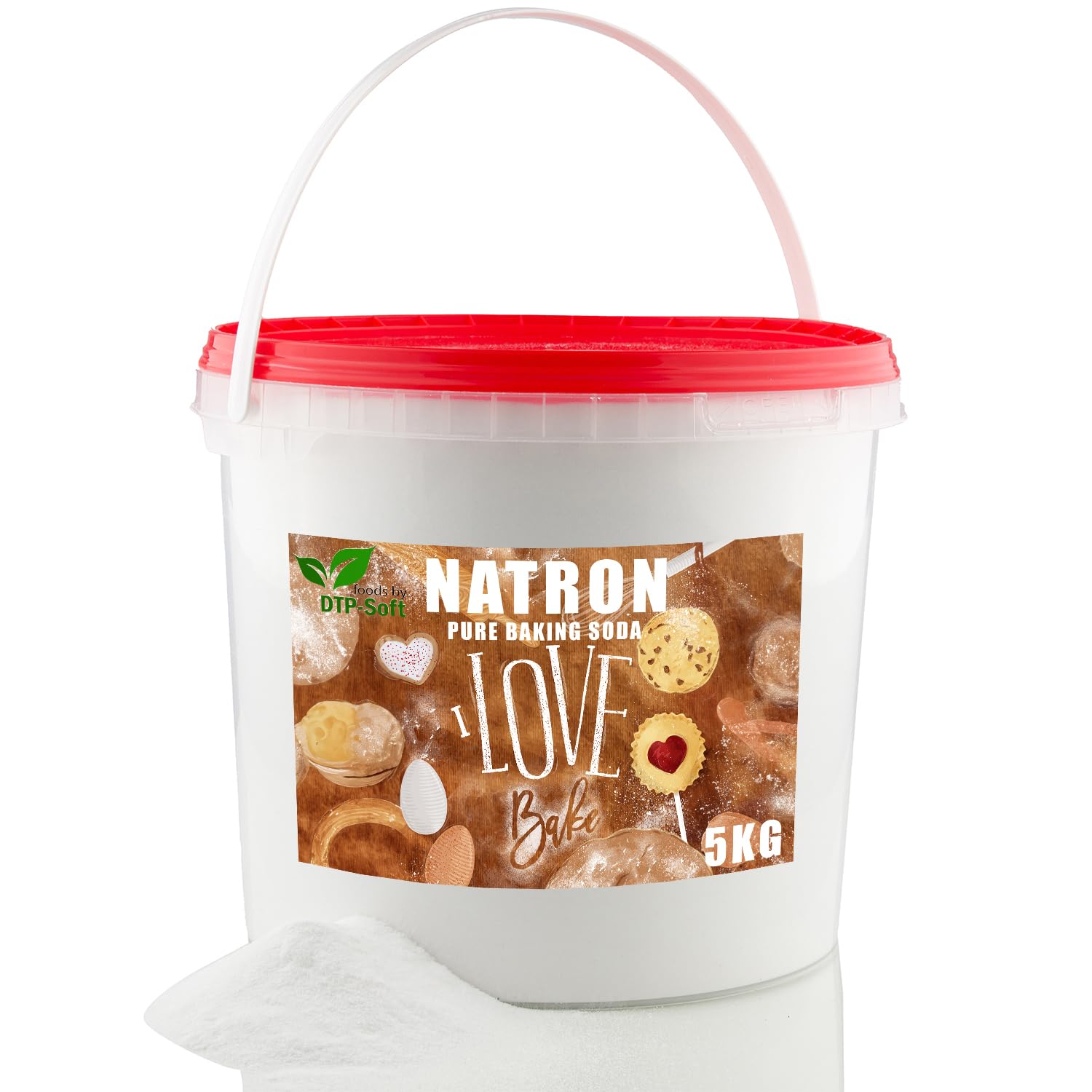 Natriumhydrogencarbonat Baking Soda Natriumsalz| Natron E500 in Eimer TOP (5kg)