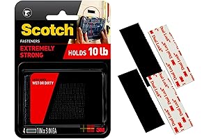 Scotch Extreme Interlocking Fasteners Scotch Indoor Double Sided Mounting Tape
