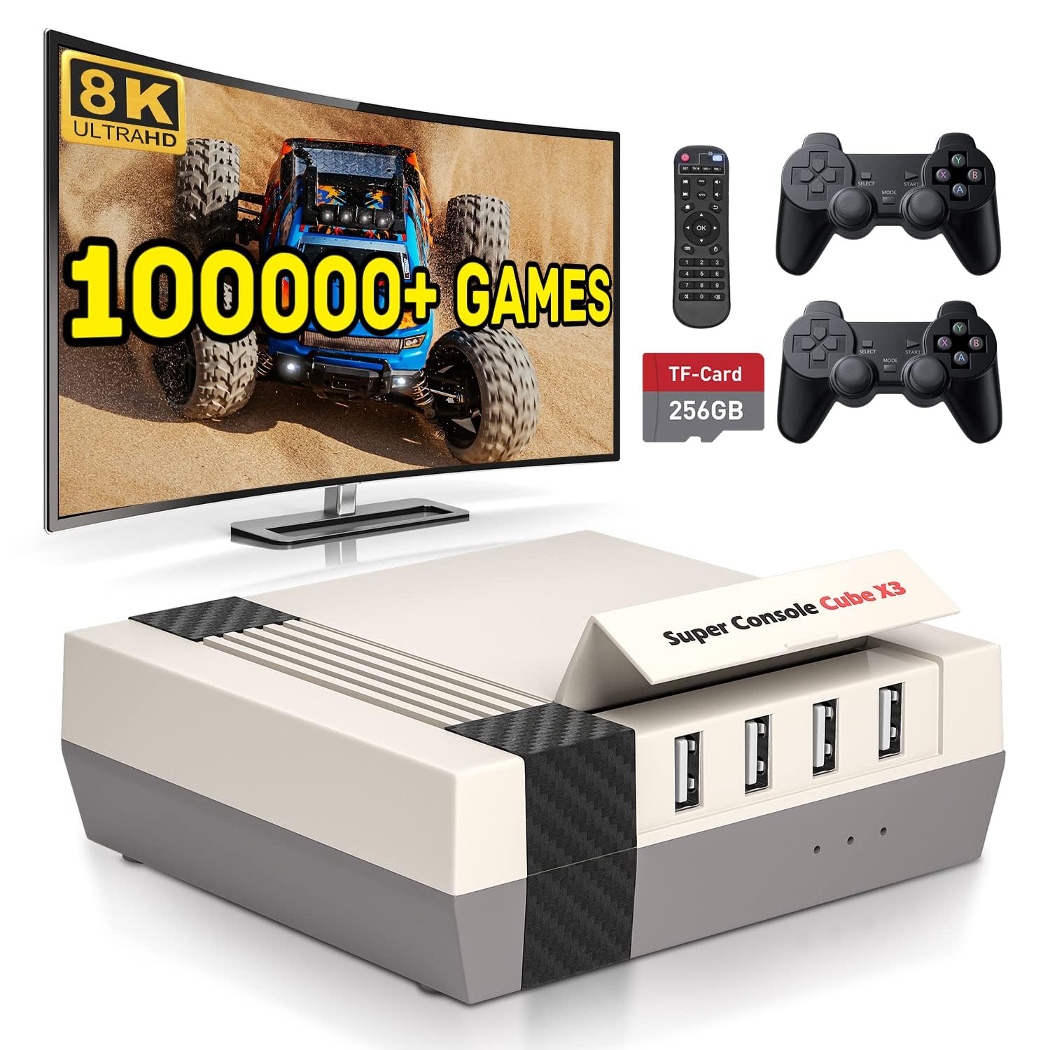 Amazon.co.jp: Kinhank スーパーコンソール CUBE X3 レトロビデオ