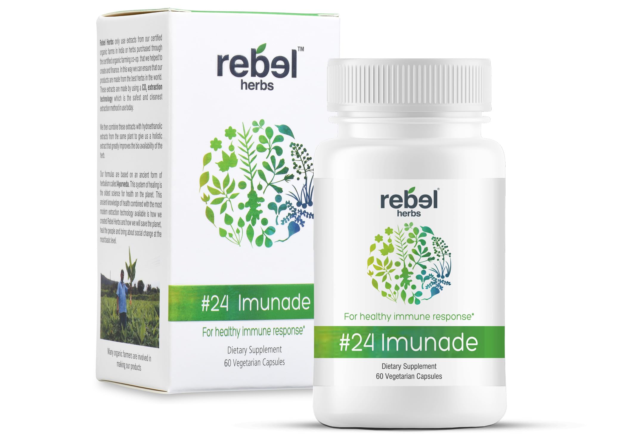 Rebel Herbs #24 Imunade Capsules - Immune Support - Herbal Support for The Immune System - Immune System Booster