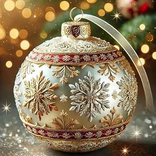 Christmas Acrylic Snowflake Print Round Hanging Ornament, Gold Or Silver Festive Decoration For Window, Tree, Door, Or Wall, Seasonal Party Home Decoration(F)