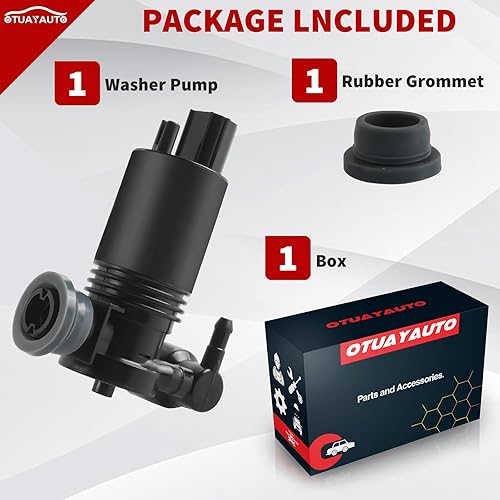Vista 18 de OTUAYAUTO - Repuesto de bomba de limpiaparabrisas para Acura/Honda/Suzuki, Factory OE Style con ojal 89001132