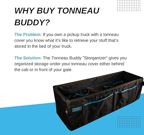 Miniatura 3 de Tonneau Buddy Tamaño medio hecho de materiales resistentes con 18 bolsillos totales resistente al agua fácil de instalar y quitar altura ajustable