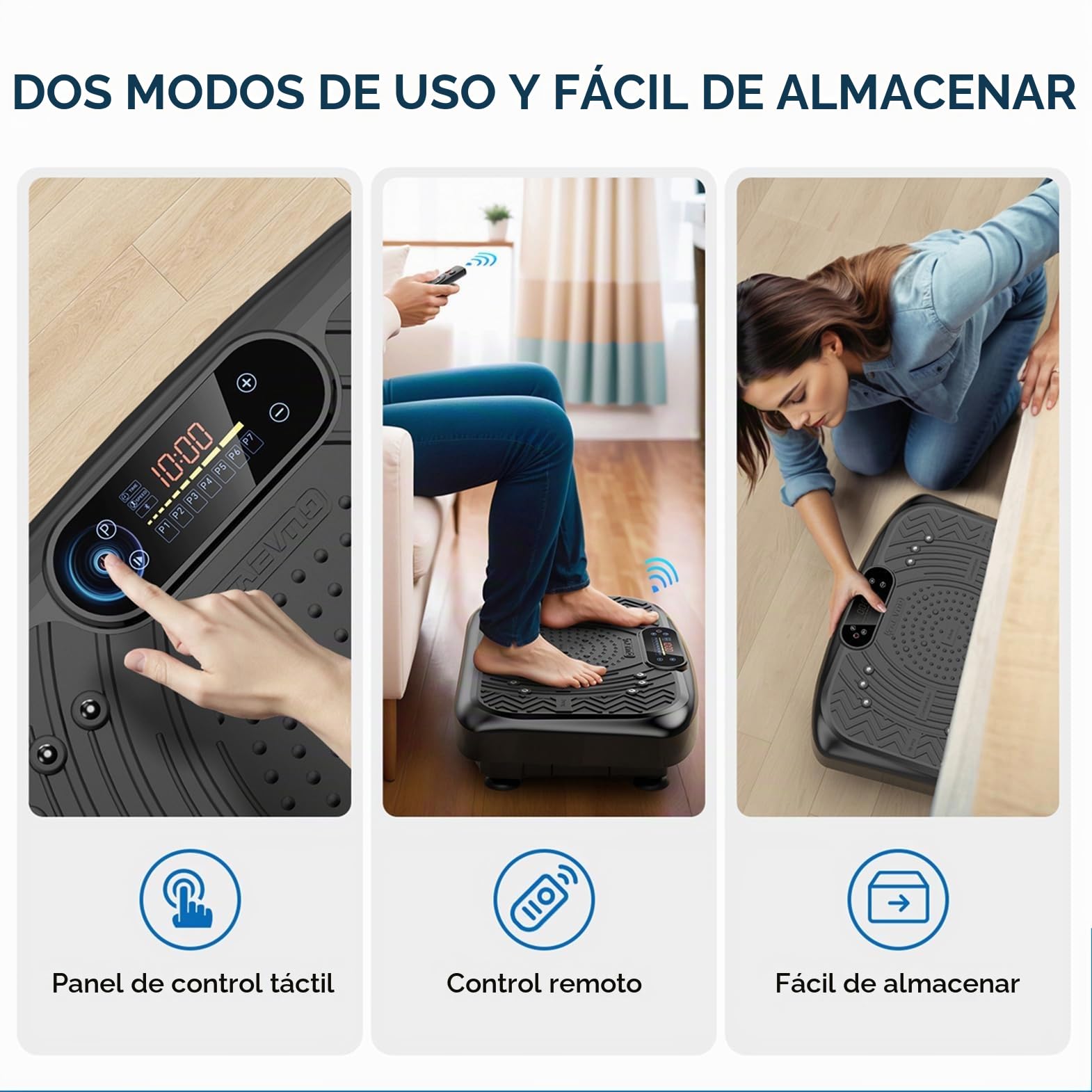 Máquina de Ejercicio de Placa de vibración, Entrenamiento de Cuerpo Entero, Plataforma de vibración para Drenaje linfático, pérdida de Peso y Modelado