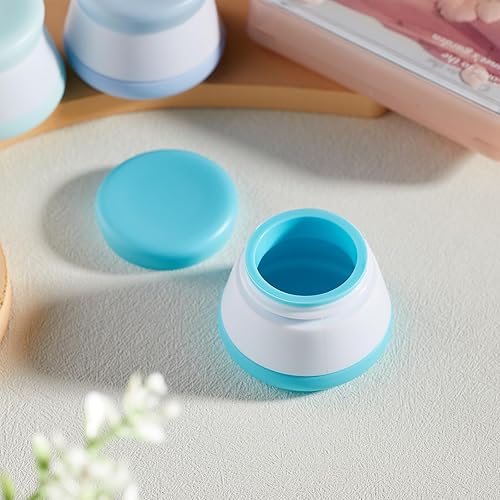 Miniatura 4 de INSFIT Contenedores de viaje para artículos de tocador, tarros de crema de silicona aprobados por la TSA, recipientes de tamaño de viaje con tapas,