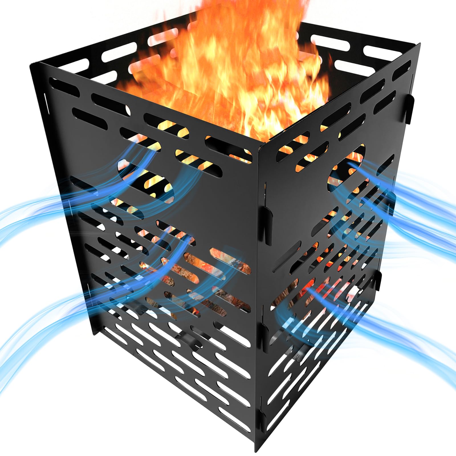 en 火具土 Extra Thick Burner/Portable Fire Cage/for Outdoor Yard Waste Leaf
