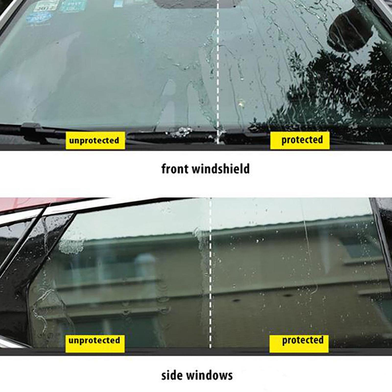 Agente Anti-Lluvia Del Coche, Revestimiento Hidrofóbico Versátil Ventanas Del Coche, Spray De Coche Dispersante Lluvia, Spray De Vehículo De Diseño Larga Duración, Spray Resistente A La Lluvia