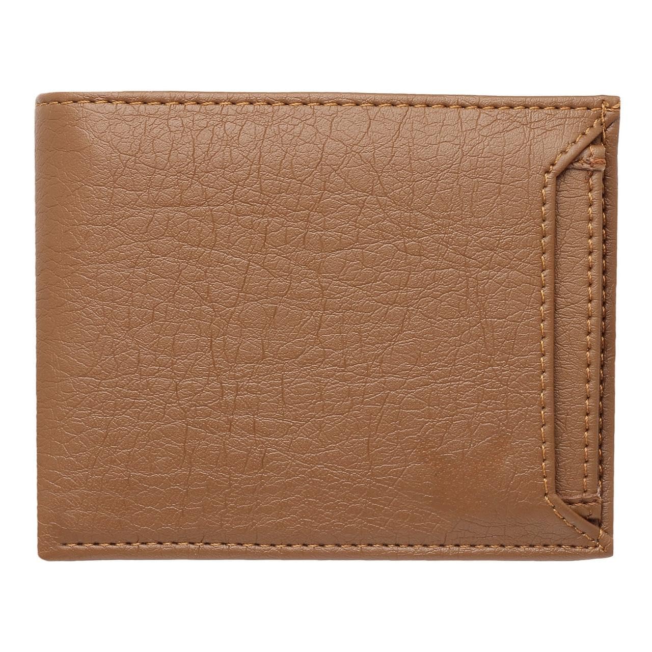 SKYHOOD Men's Accessories Exclusive Faux Leather Slim and Compact Bifold Wallet with Secret Compartments, 8 Card Slots, 2 Currency Compartments and 1 Coin Pocket (Tan)-picture-11