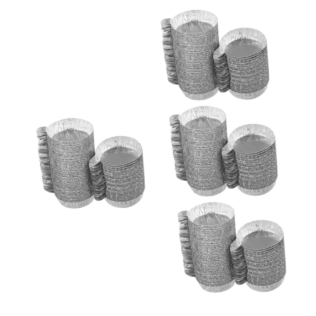 Lurrose Plato De Pesaje De Pesaje De Aluminio Papel De Aluminio Platos De Pesaje De Laboratorio Bandejas De Pesaje Bandeja De Pesaje De Laboratorio Plata 100 Piezas*4