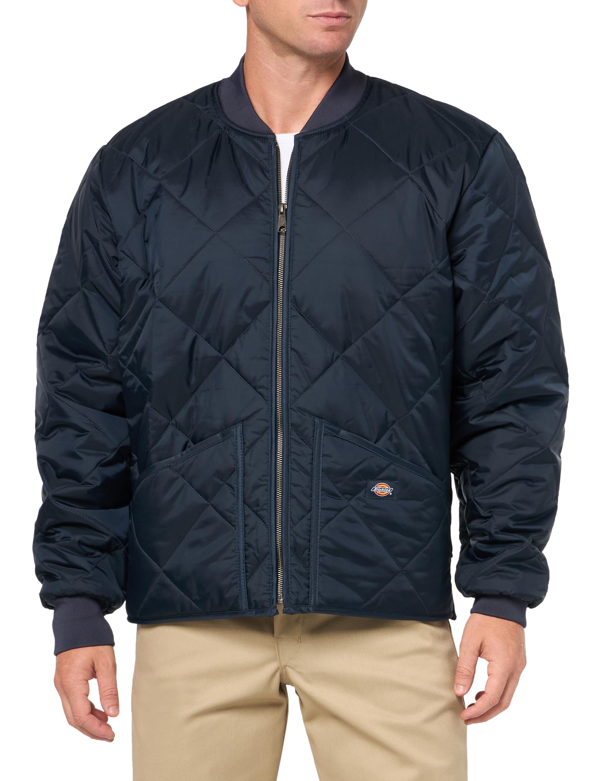 Men's Water Resistant Diamond Quilted Nylon Jacket