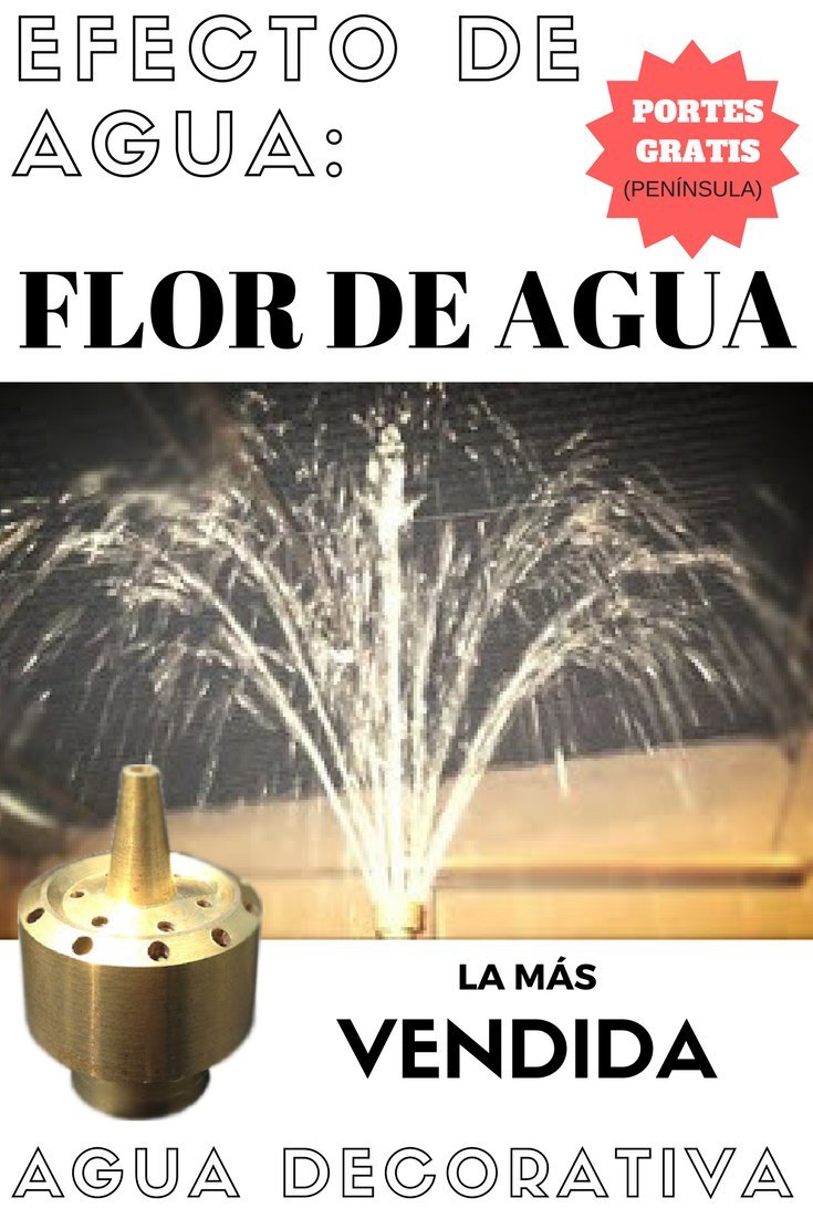 Toberas para Fuentes de Jardín - Flor de Agua 1/2" (Latón)