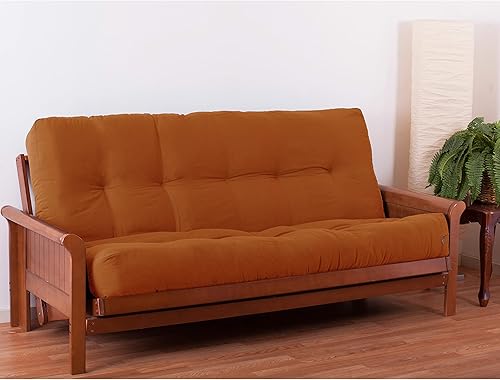 Miniatura 39 de Blazing Needles Colchón futón de sarga Renewal de 9 pulgadas, matrimonial, índigo Índigo,Aqua Blue,Negro,Borgoña,Chocolate,Verde bosque,Uva,Mojito