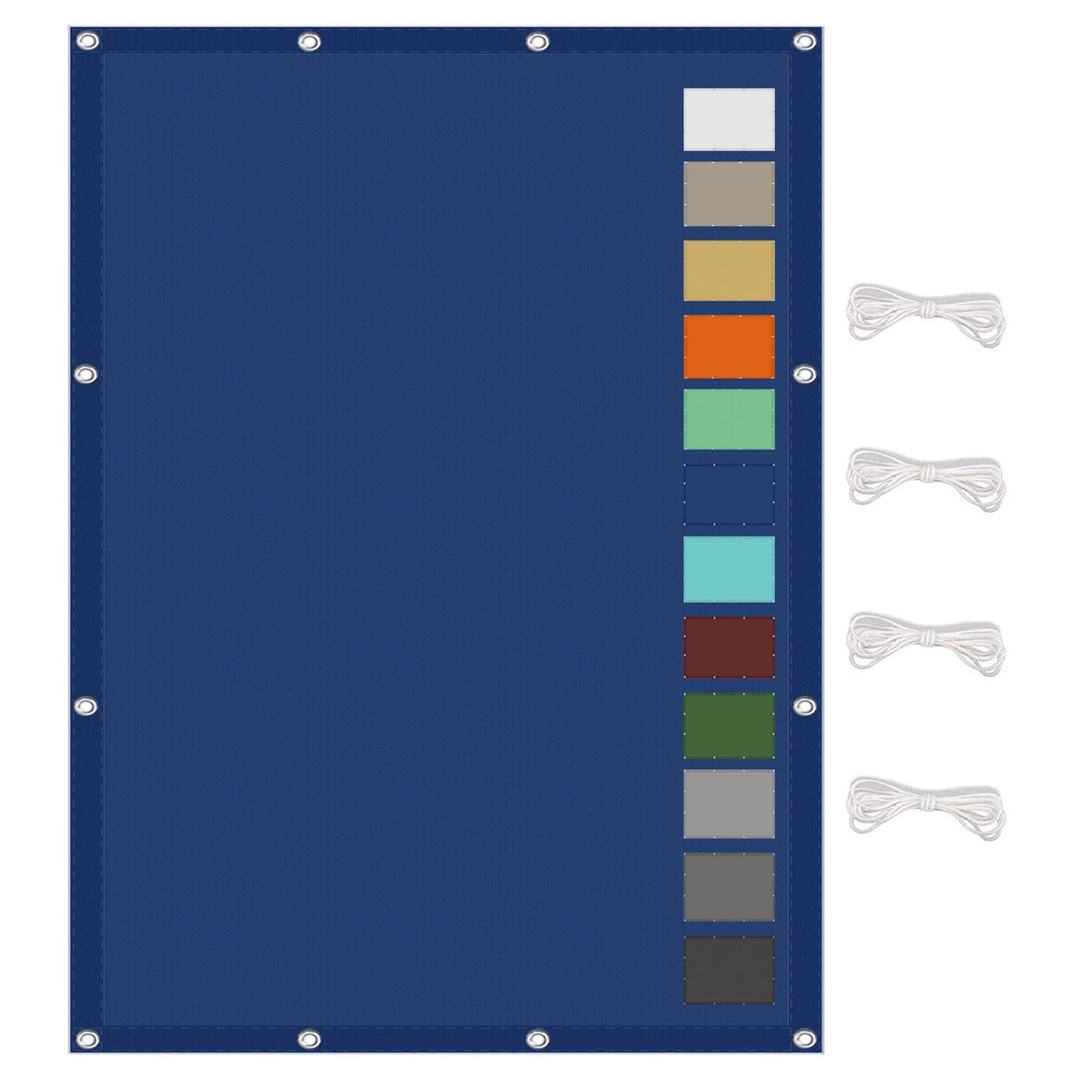 Voile d'ombrage de haute qualité bloquant 98% des UV pour grand jardin