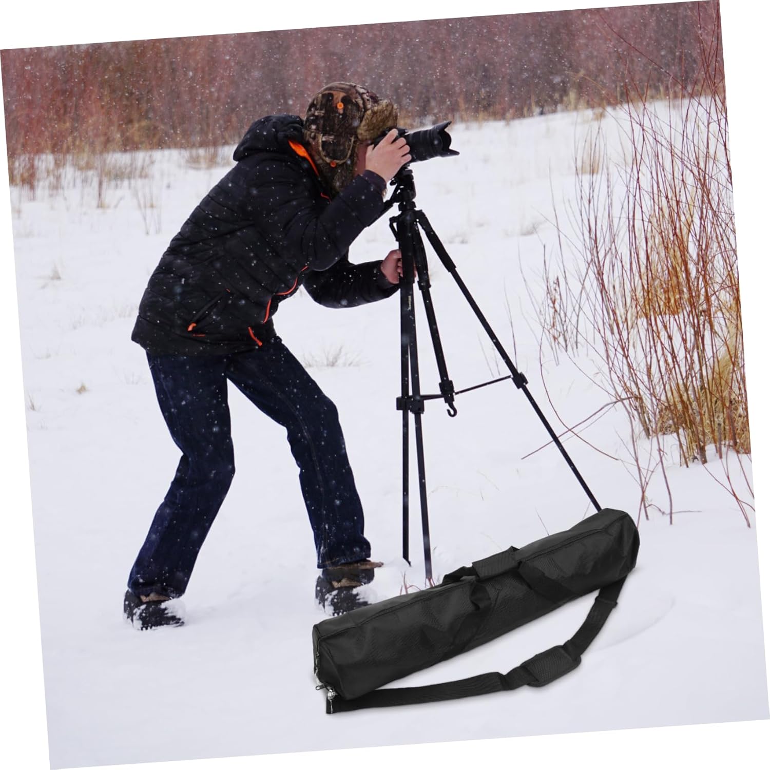 Heavy Duty Oxford Cloth Tripod Carrying Case for Travel Large Capacity Storage Bag for Camera Equipment