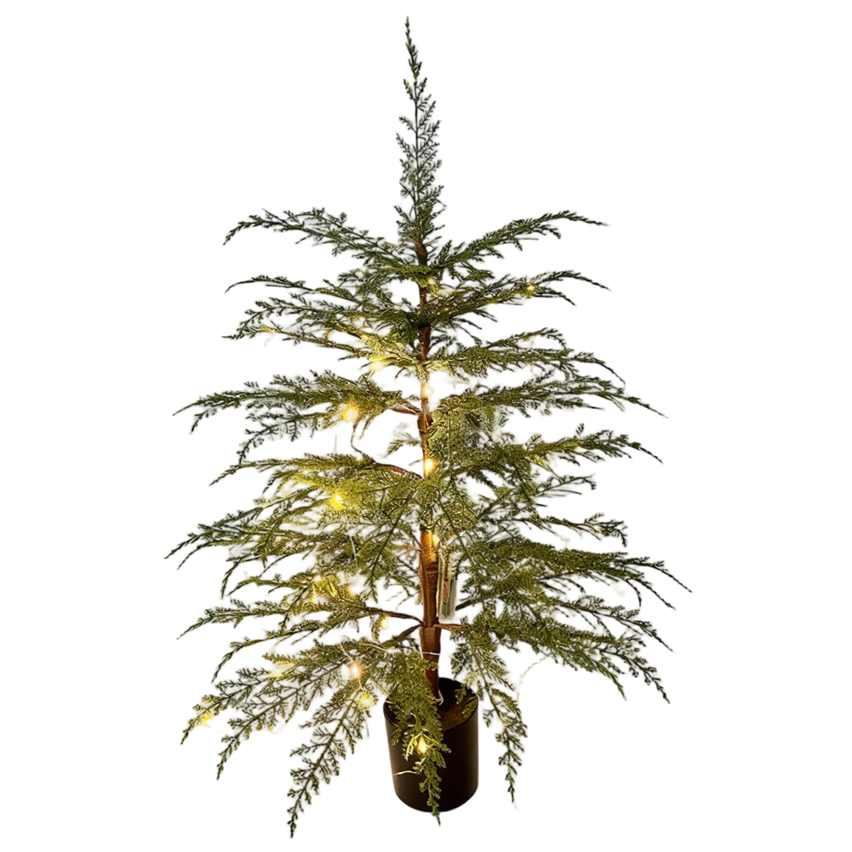 CAKEEYUM Artificial Christmas Trees for Indoor & Outdoor Realistic Norfolk Pine Tree with Light for Porch Garden Holiday Home Decor 35 inch Tabletop Christmas Tree, Norfolk Pine Stems, Table Top Chri