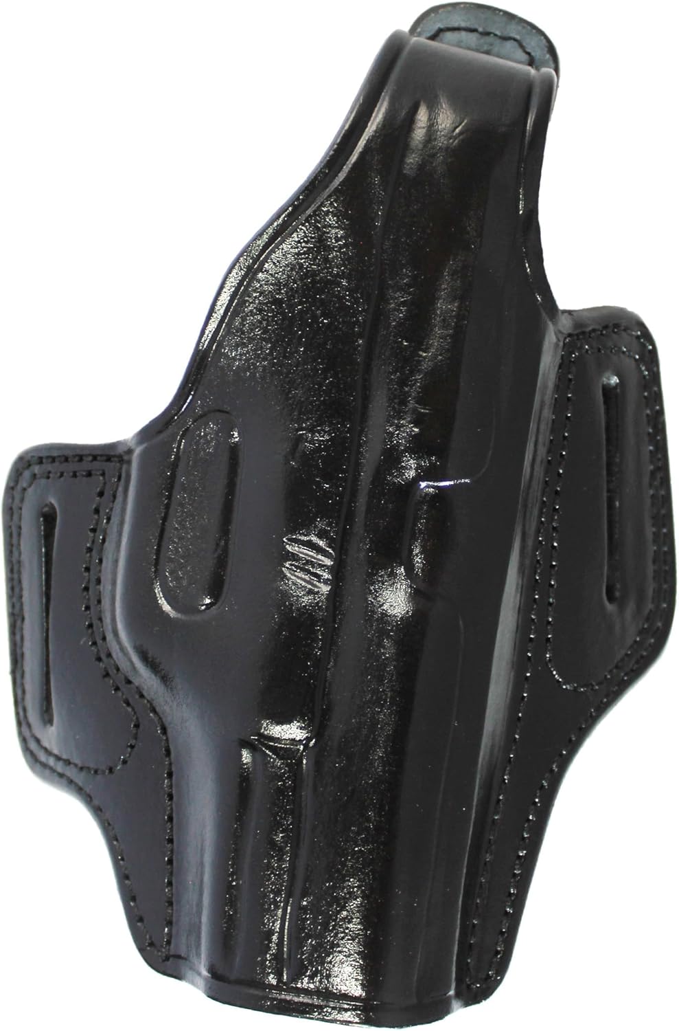 YT HOBBY Handmade Leather OWB Carry Two Slot Thumb Break Gun Holster for Glock 17, 22, 31, 37