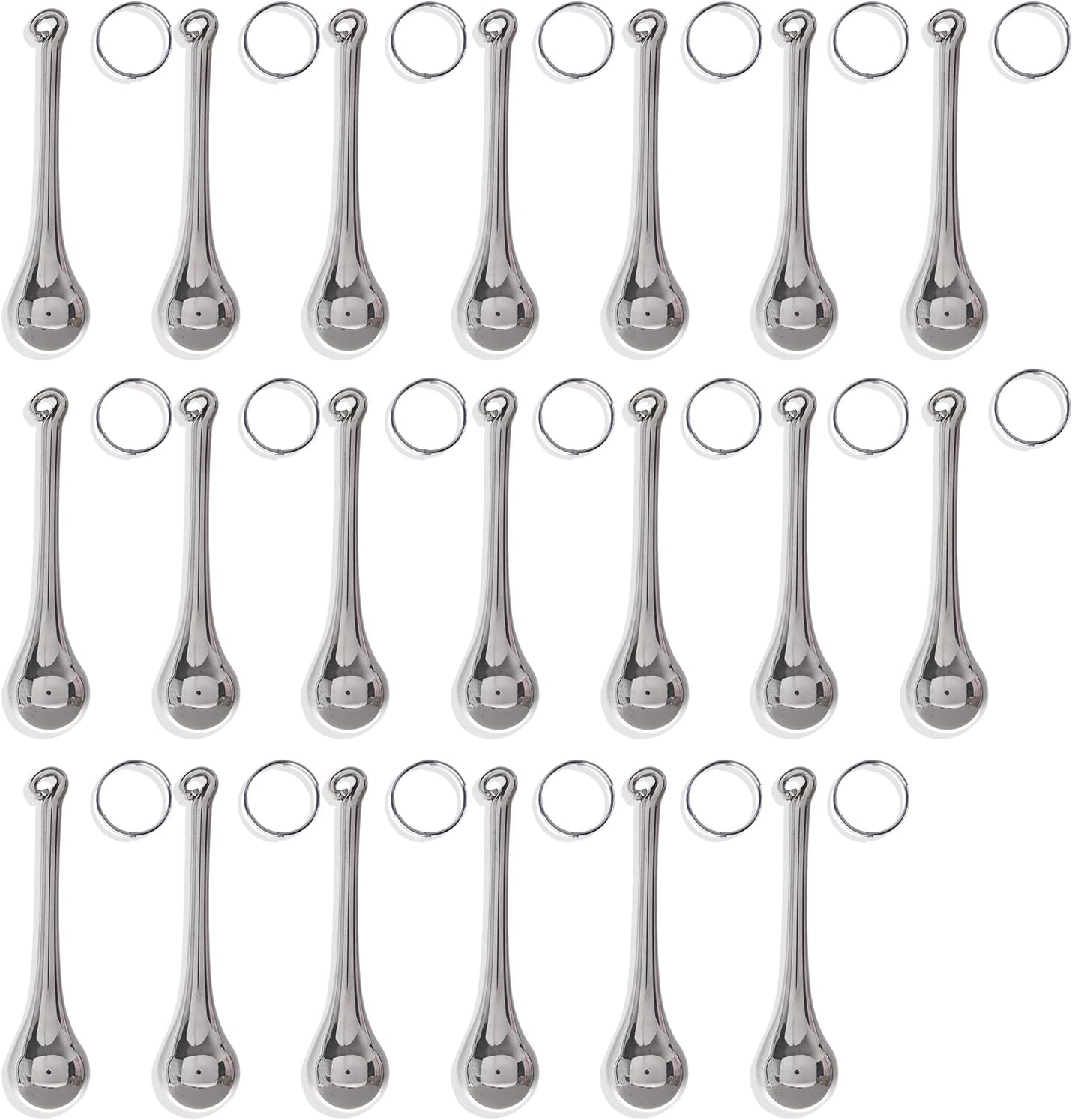 LONGWIN 20pcs 3inch Crystal Teardrop Chandelier Pendant Parts Wedding Party Christmas Tree Decorations Ornaments