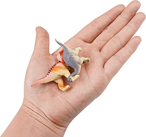 Miniatura 2 de HAPTIME Mini figuras de dinosaurio surtidas de plástico figura de dinosaurio pequeño juguete de dinosaurio pequeño de 15 a 3 pulgadas ideal para