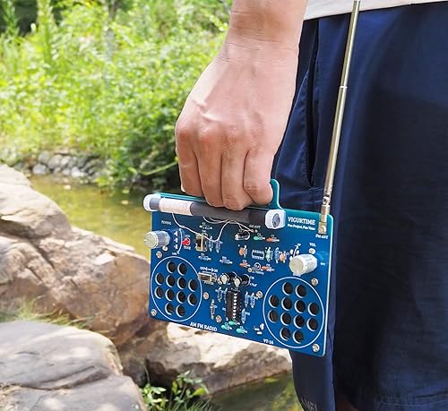 Miniatura 6 de Kit de radio AM/FM | Proyecto de soldadura Kit de bricolaje para practicar enseñanza electrónica | Estéreo | Gran proyecto STEM y regalo | Versión