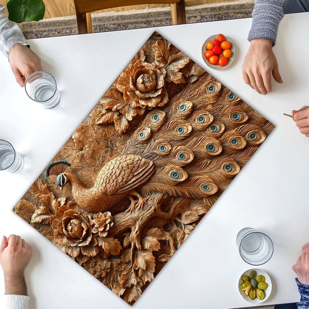 Puzzle 2000 Pezzi, Puzzle Pavone, Misura: 100x71cm, Regalo Donna/Uomo -8721