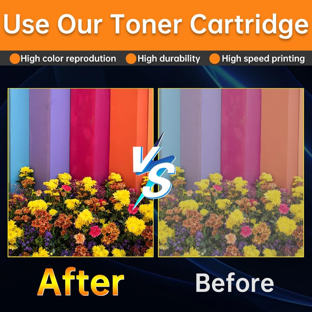 CS331 CX331 Toner Cartridge 4-Pack - Replacement for 20N10K0, 20N10C0, 20N10M0, 20N10Y0 | Compatible with Lexmark CS331, CS431, CX331, CX431 Printers (BK/C/M/Y)