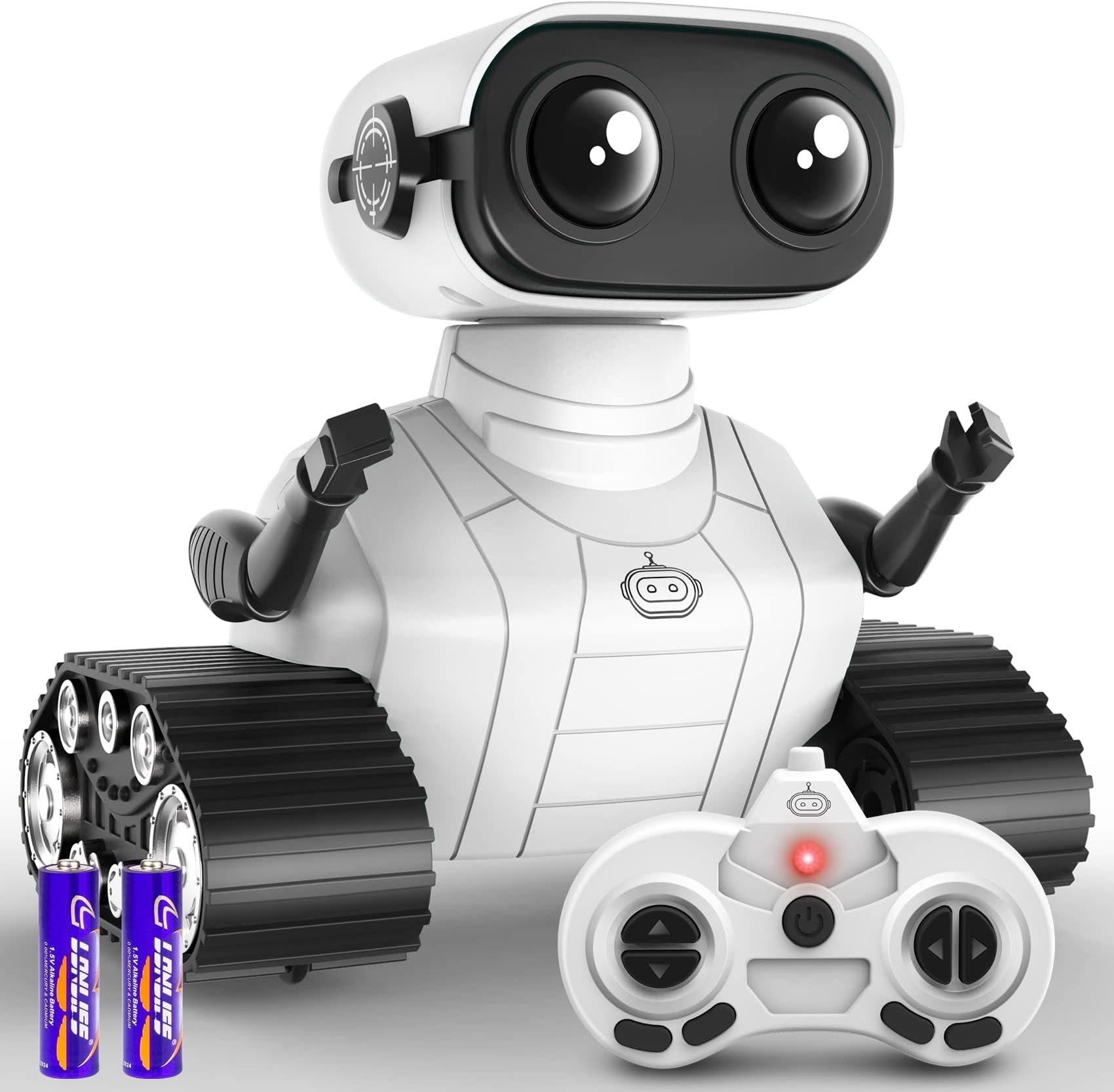 Robot Toys for 3 Years Old Boys Girls- Rechargeable Remote Control Robots, Emo Robot with Auto-Demonstration, Flexible Head & Arms, Dance Moves, Music, and Shining LED Eyes, Kids Toys Gifts