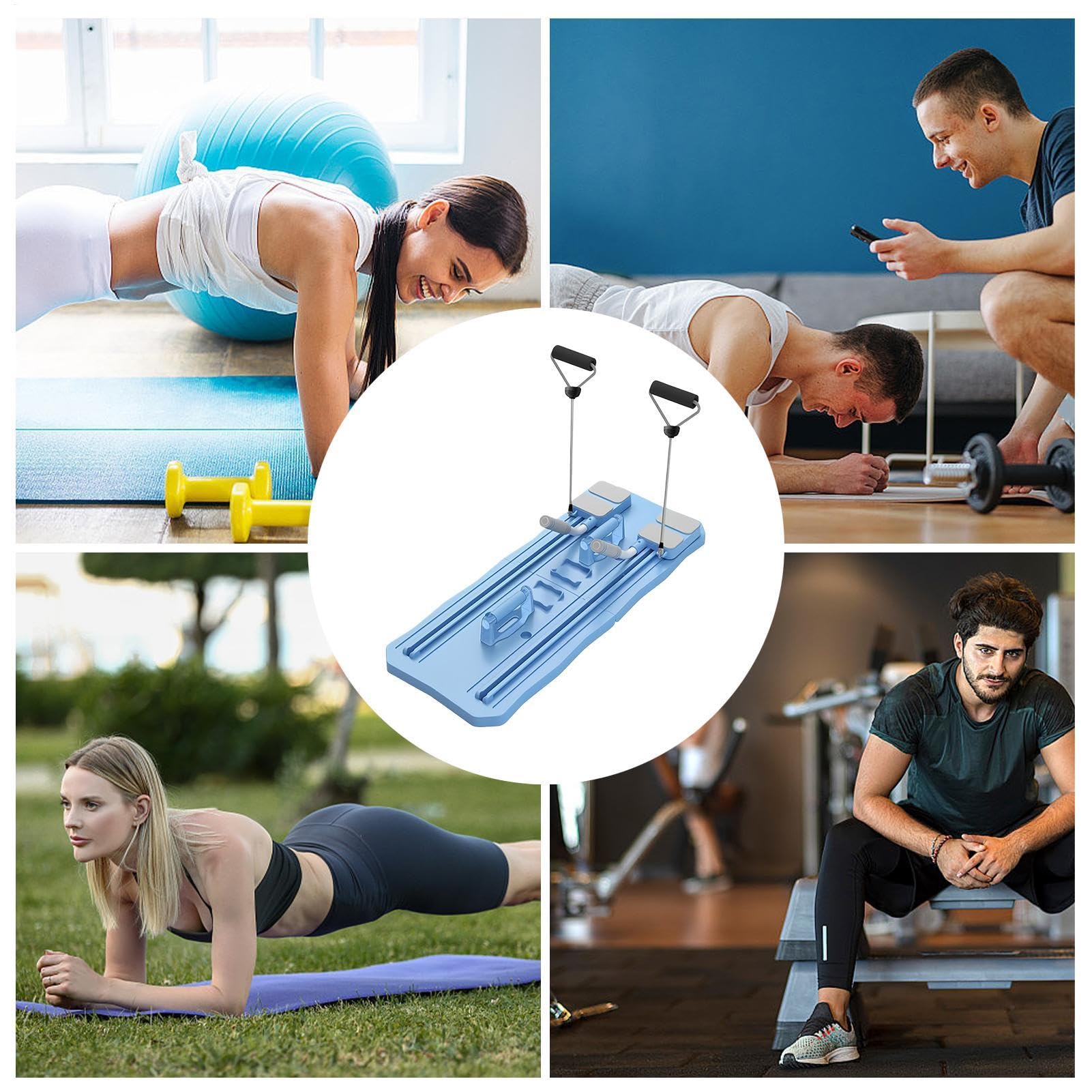 Pilates Reformer Set, Pilates Reformer, Macchina del trainer AB | riformatore di pilates portatili, Attrezzatura da esercizio interno per casa, tavola molesta