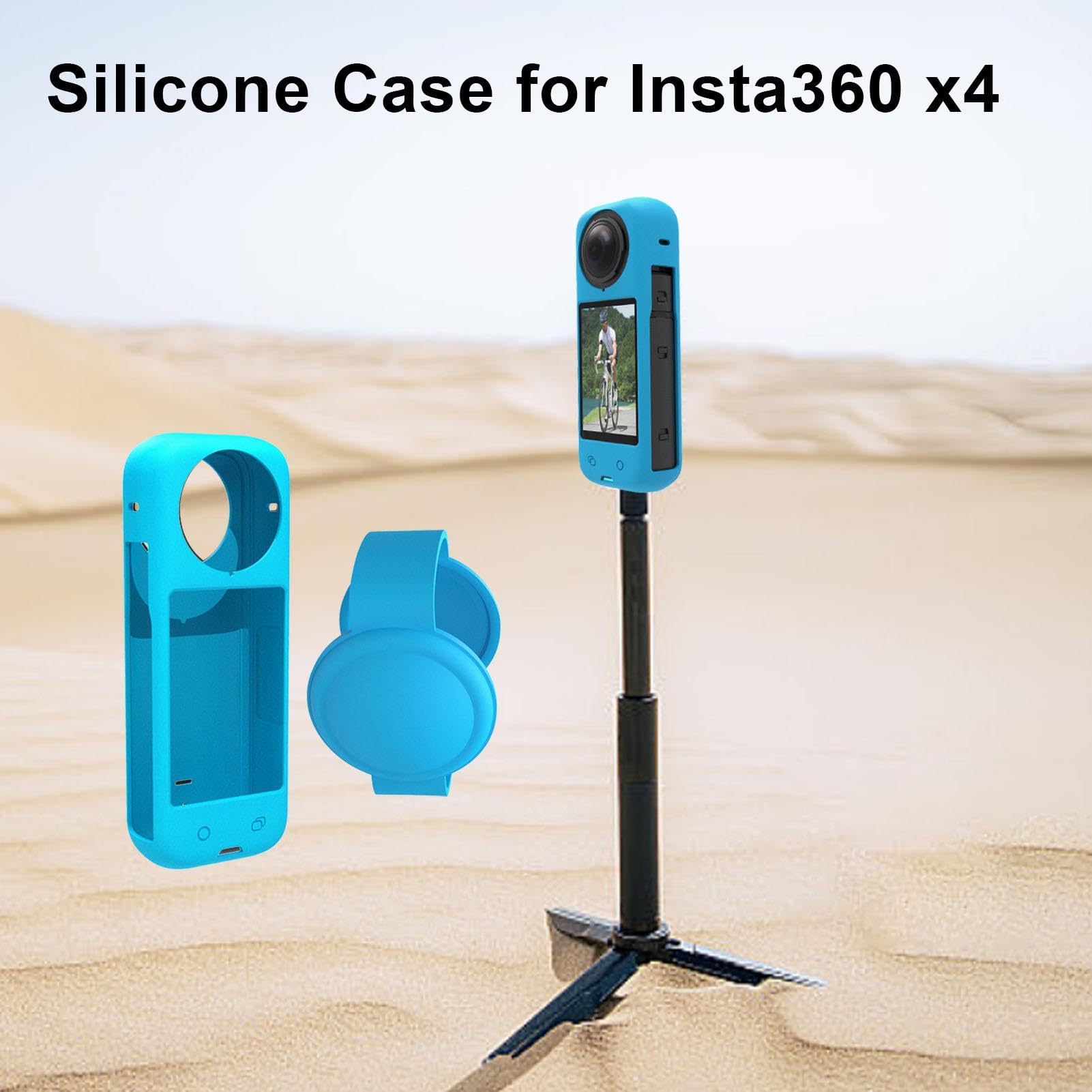 Amazon | For Insta360 X4 用 ケース シリコンケース レンズカバー付き 