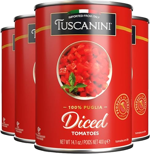 Miniatura 4 de Tuscanini Tomates cherry enteros de 14.1 onzas (paquete de 4) Importado de Italia, delicioso sabor y textura, lata forrada sin BPA, Kosher