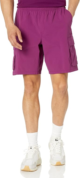 Amazon Aware Mens Relaxed-Fit Stretch Nylon Pull-On Cargo Short