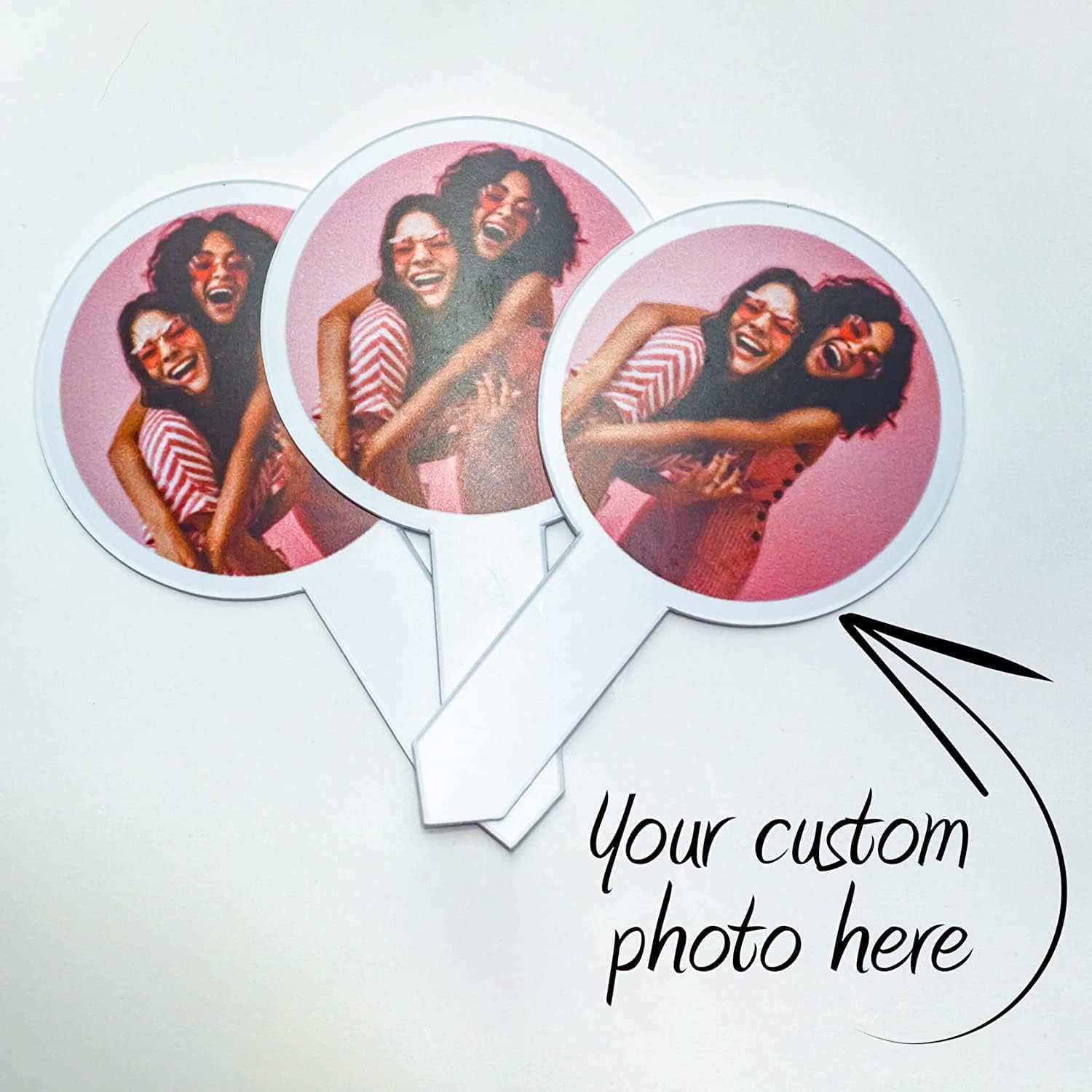VictoryStore Wedding Bundle, 60 Foot Custom Aisle Runner, 100 Cupcake Toppers, and 100 Photo Can Coolers, Cupcake Toppers are Plastic and 2x4 Inches - No Assembly Needed (60 Feet by 54 Inches)