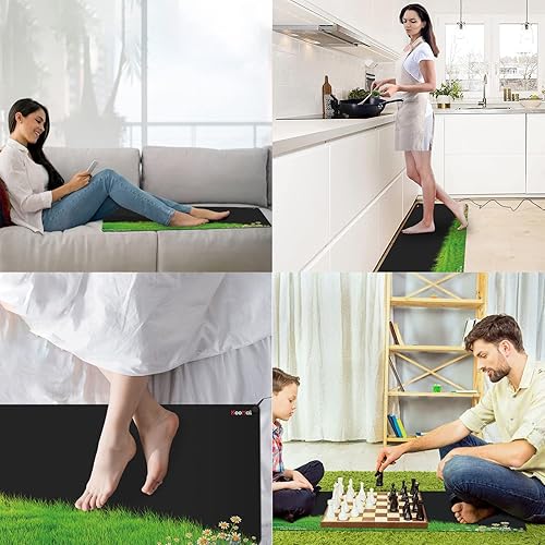 Miniatura 6 de Alfombrilla universal de energía de tierra para salud, elimina la estática, mejora el sueño, reduce el dolor de inflamación y la ansiedad, para uso