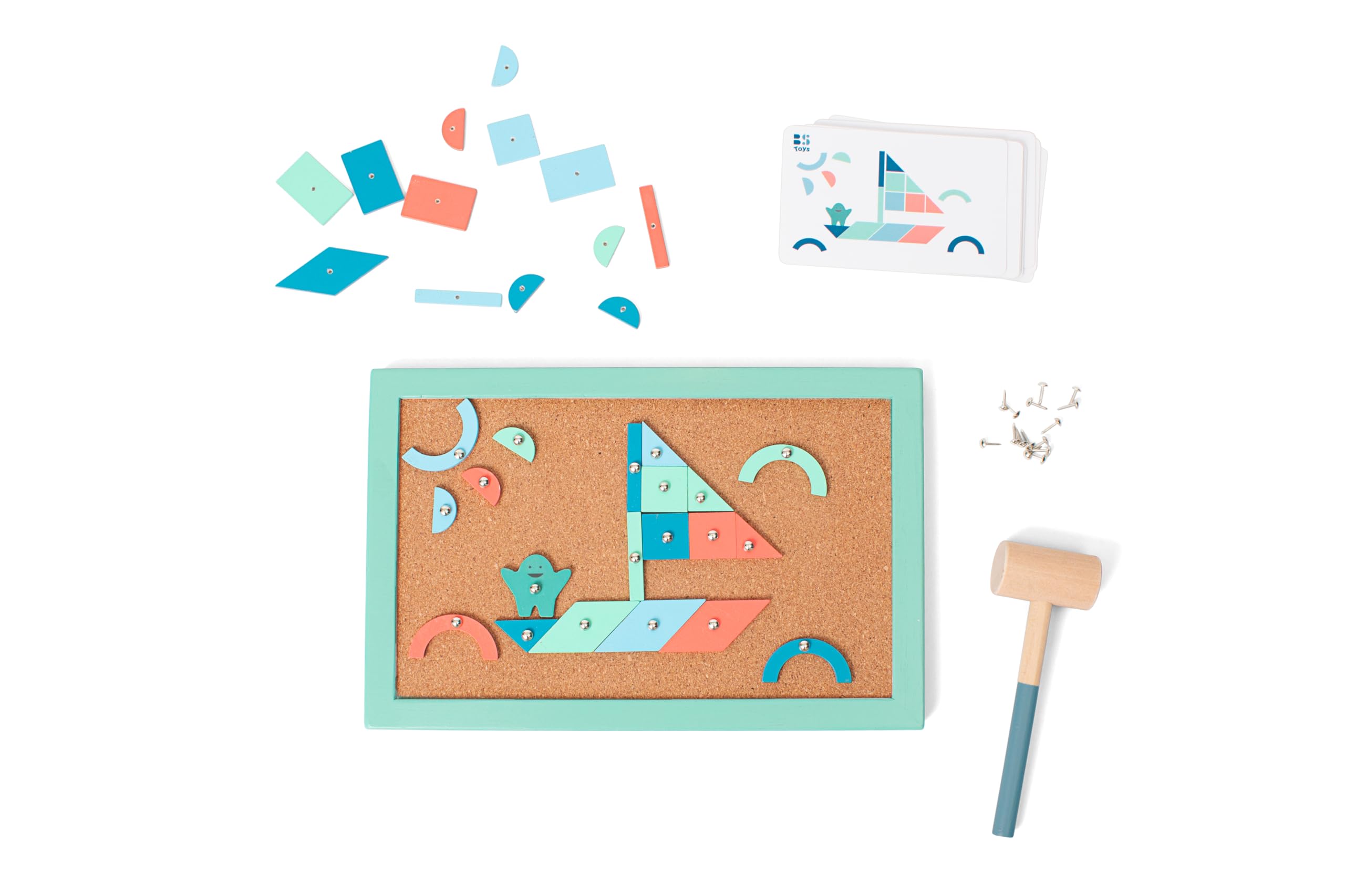 BS Toys – Jeu Hammer Tap en Bois et liège – 4+ Ans