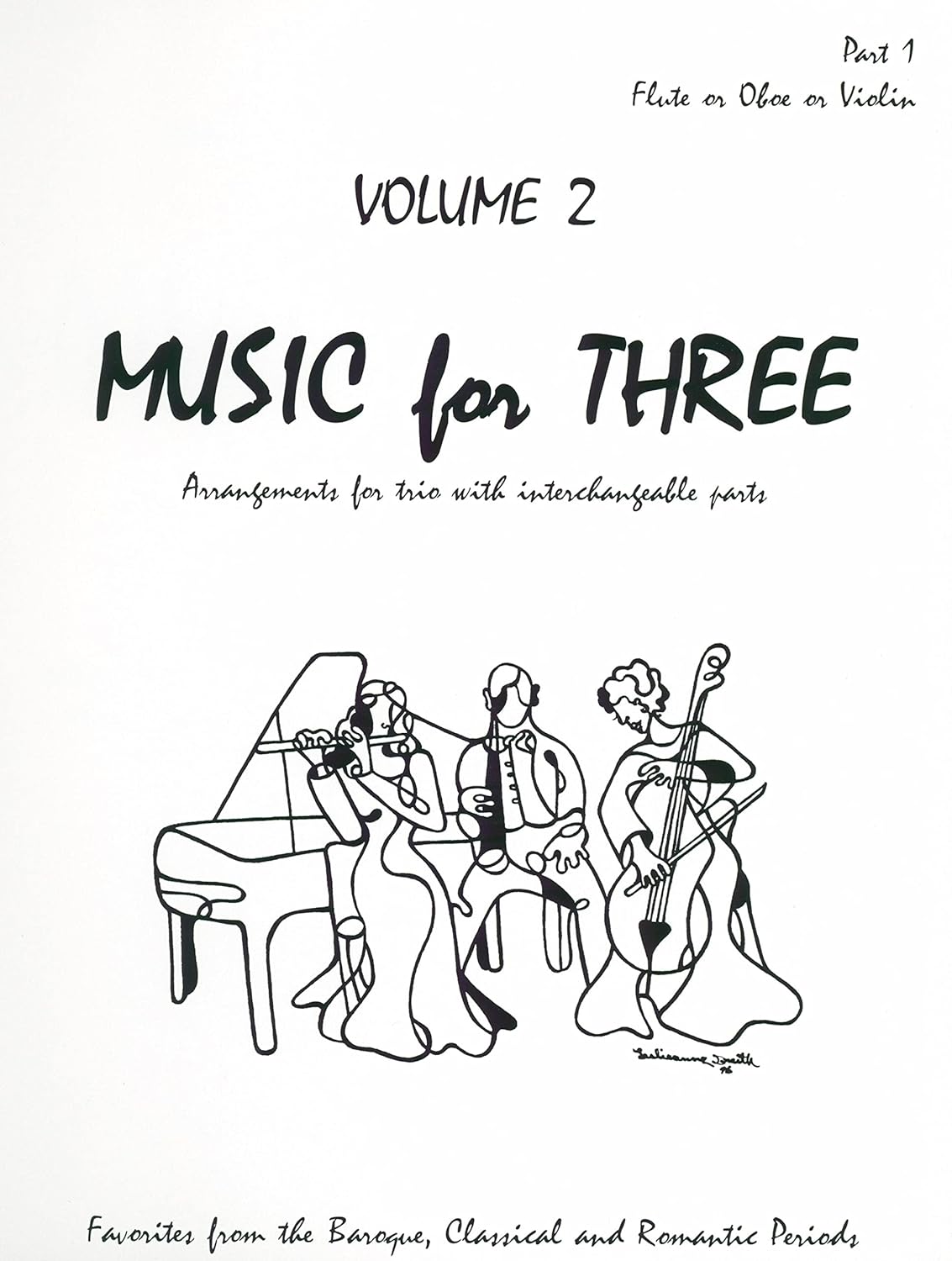 Music for Three, Vol. 2: SET of 3 Parts Baroque, Classical & Romantic Favorites - String Trio (Violin, Viola, Cello)      Sheet music