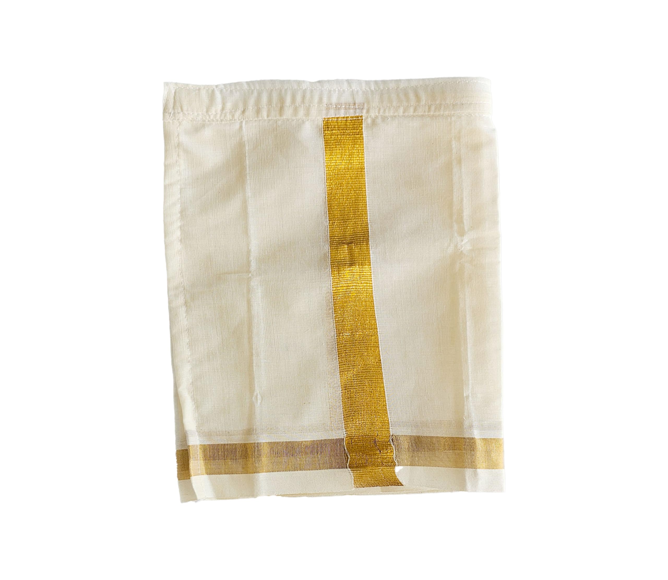 bearbee borns Cotton Kasavu Dhothi Mundu for Newborns, Double Layer, Velcro Attached-picture-44
