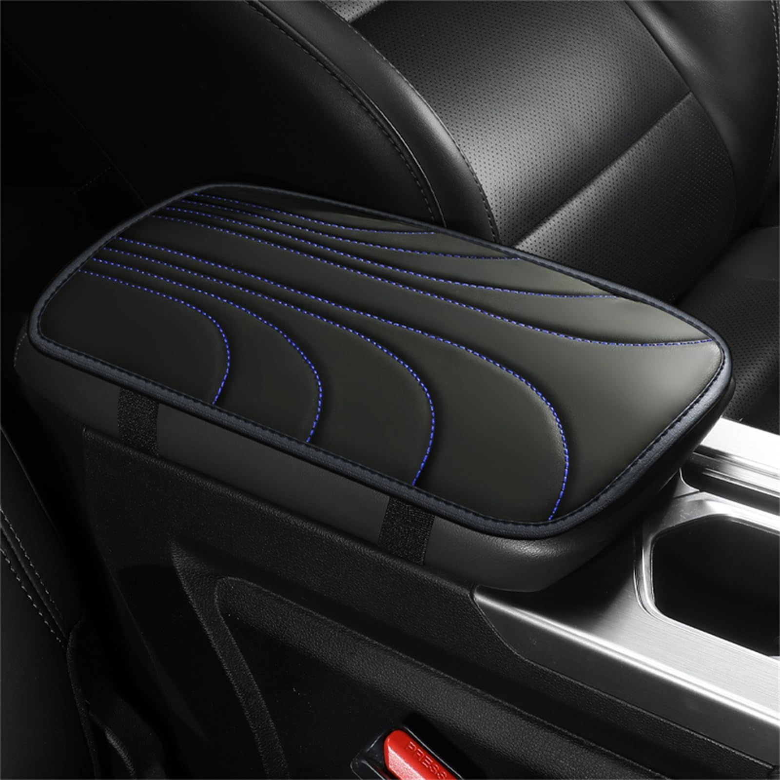 RPGPRLGYO Car Armrest Pad, for Toyota RAV4 RAV-4 2019-2022 Centre Console Cover Armrest Cushion with Ergonomic Support and Waterproof PU Leather Protector